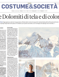 Le Dolomiti di tela e di colore