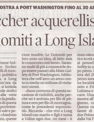 De Eccher acquarellista: le Dolomiti a Long Island